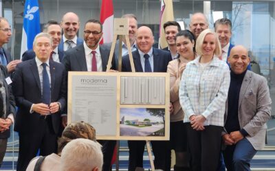 Inauguration d’une nouvelle usine Moderna à Laval