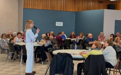 La députée de Vimont, Valérie Schmaltz, à la rencontre du Club de l’âge d’or italien de Vimont