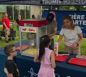 La députée de Vimont participe à la fête de quartier de Vimont–Auteuil